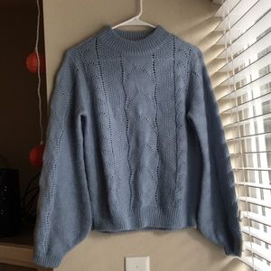 HM light blue thin sweater